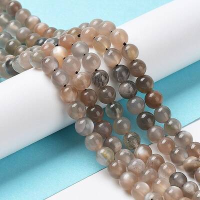 Natural Grey Moonstone Beads Strands