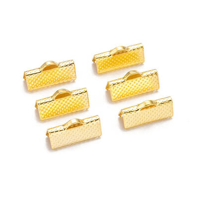 Iron Ribbon Crimp Ends