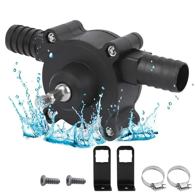 Hand Electric Drill Pump, Portable Self Priming Water Transfer Pump, Hand Drill Powered Water Pump, Mini Water Pump, Househol...