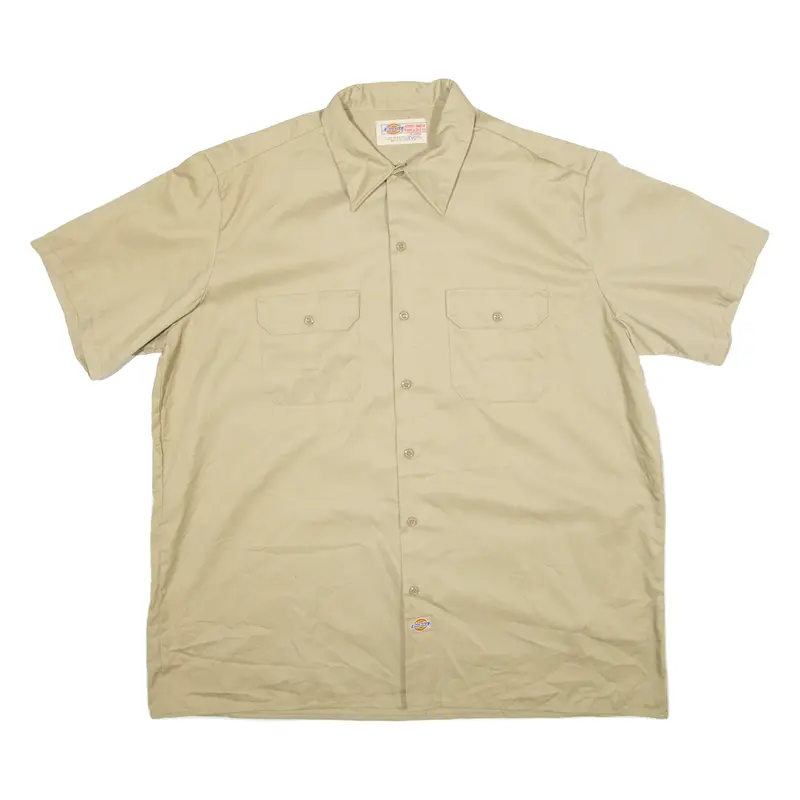 DICKIES Mens Worker Shirt Brown 2XL