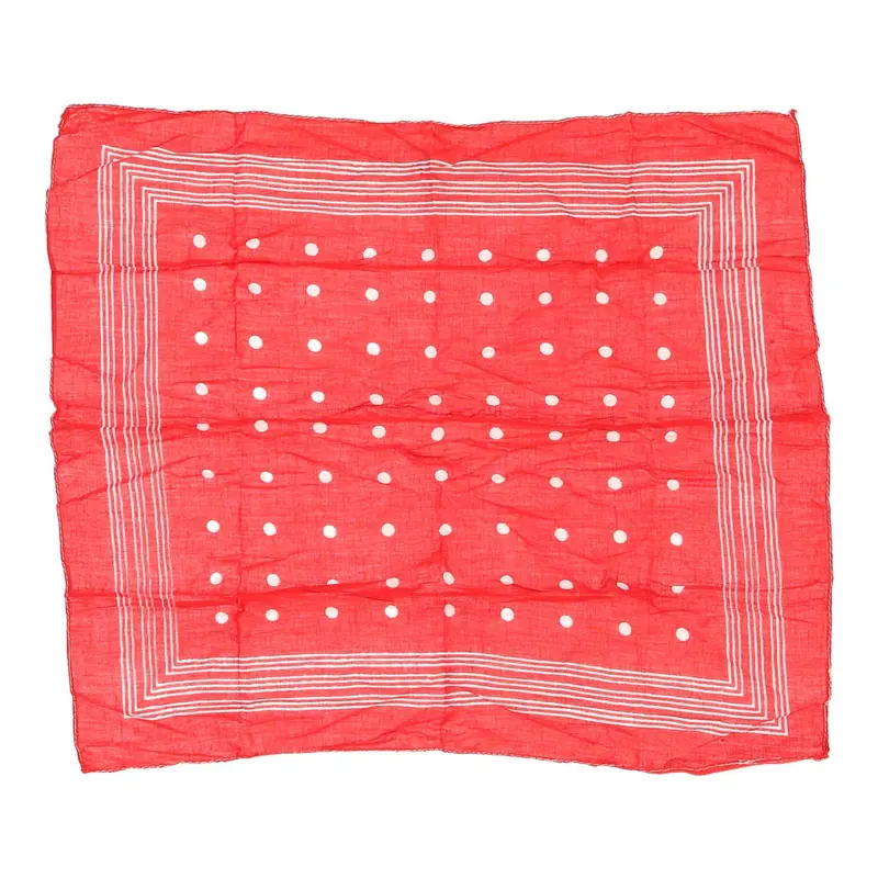 Unbranded Polka Dot Scarf - No Size Red Polyester