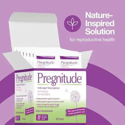 Fertility Support for Women β Promotes Ovulation & Cycle Balance β Daily Reproductive Health Boost β Pregnitude