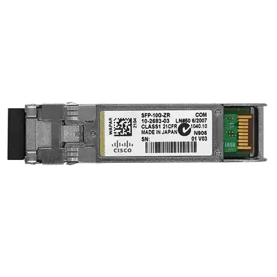 Cisco 10-2683-03 | 10Gb/s 10GBase-ZR Single-Mode Fibre 1550nm 80km Duplex LC Connector SFP+ Transceiver Module