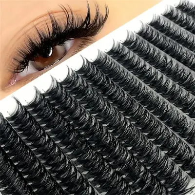 Mixed Length Individual False Eyelashes, 280pcs/box Curl Eye Makeup Strip Lashes, Full Volume Eyelash for Lashes Extensions, ...