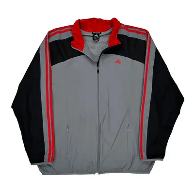 Adidas Track Jacket - XL Grey Polyester