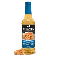 Syruvia Sugar-Free Butterscotch Coffee Syrup - 25.4 fl oz Premium Coffee Flavoring - 0 Calorie, Gluten-Free, Ideal for Drinks...