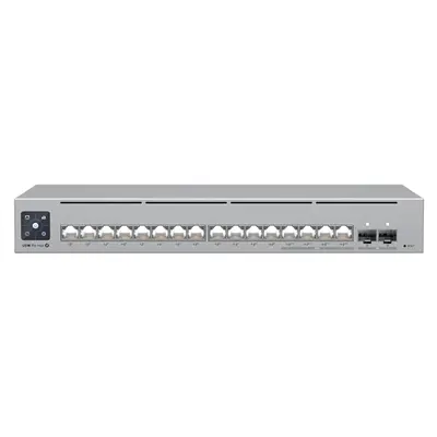 USW-PRO-MAX-16-POE-180W Ubiquiti 16-Port, Layer 3 Etherlighting Switch with 2.5 GbE, PoE++ Output, and Versatile Mounting Opt...