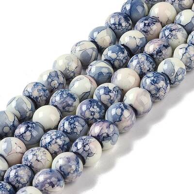 Baking Paint Glass Bead Strands