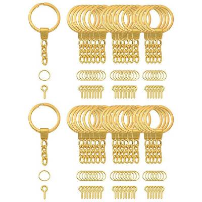 10Pcs Iron Split Key Rings