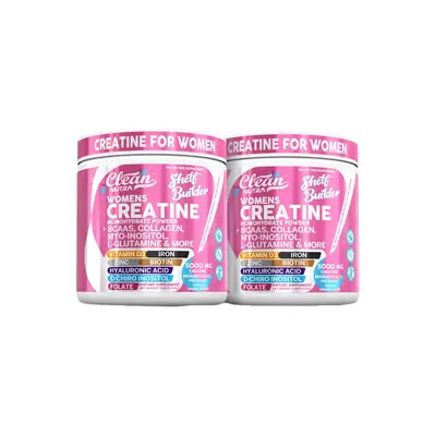 BOGO Creatine for Women | Creatine Monohydrate + BCAA Powder Myo-Inositol Collagen Biotin Hyaluronic Acid Folate L Glutamine ...