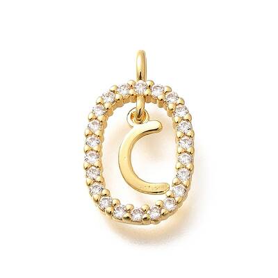 Brass Micro Pave Cubic Zirconia Pendants