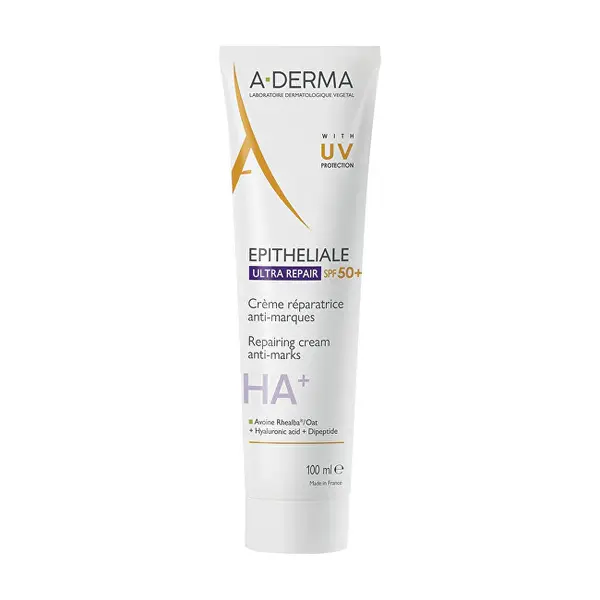 A-Derma Crema Rigenerante Spf 50 Epitheliale Ultra Repair (Crema Riparatrice Anti-Segni) - Volume: 40 Ml
