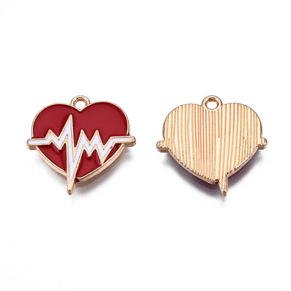 Rack Plating Eco-Friendly Alloy Enamel Pendants