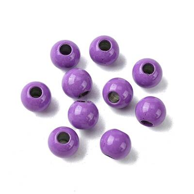 Spray Painted 202 Stainless Steel Beads