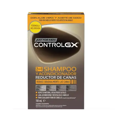 Just da uomo Control Gx Shampoo e Balsamo Riducente per capelli Grigi 118 ml