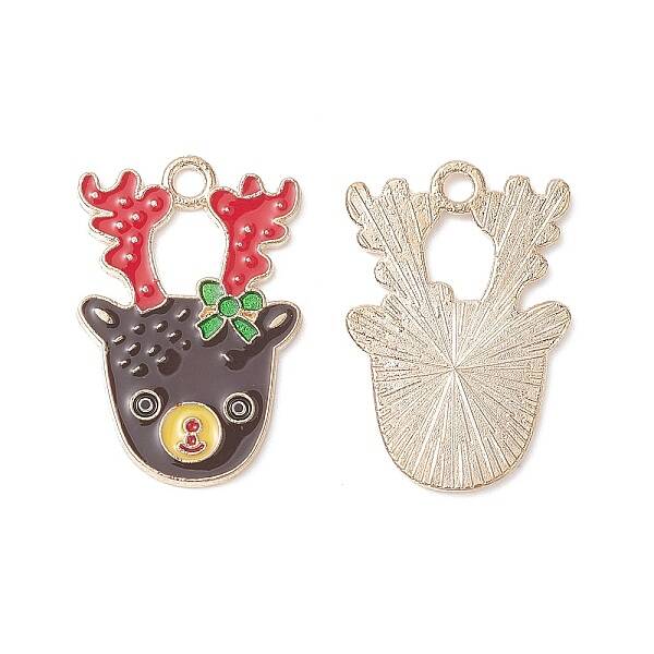 Christmas Alloy Enamel Pendants