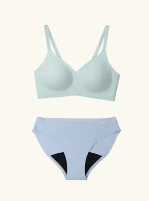 Charlotte Nude Bra & Panty Bundle Set | Bundle Type: 1 Bra and 1 Nisha Black Daywear Panty | Bra Size: M - 80C 85B 90A (Asian...