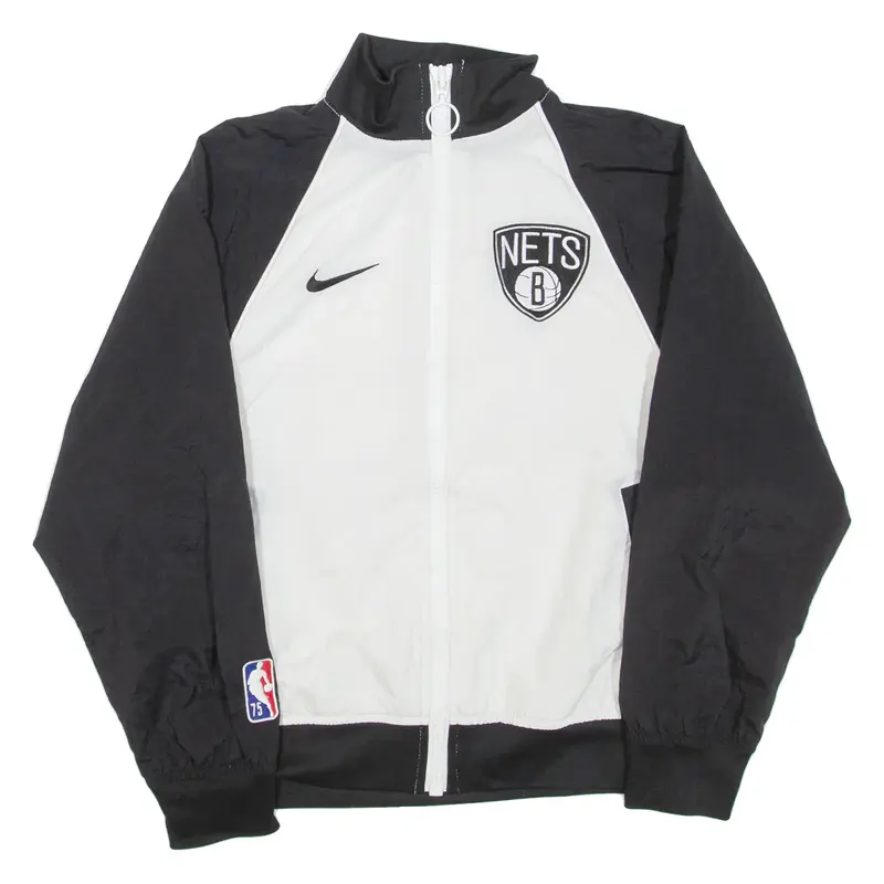NIKE X NBA Brooklyn Nets Boys Track Jacket Black USA Colourblock S