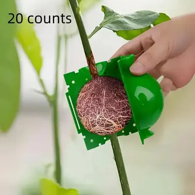 Plant Rooting Ball, 20pcs Rooting Ball Grafting Tool, Garden Rooting Balls, High Pressure Plant Propagation Ball, Plant Cutti...