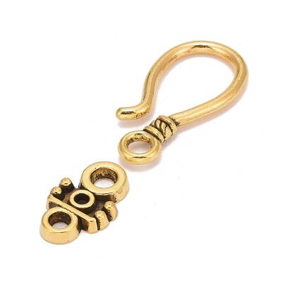 Tibetan Style Hook and Eye Clasps