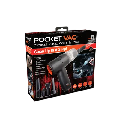 Pocket Vac Cordless Handheld Vacuum™