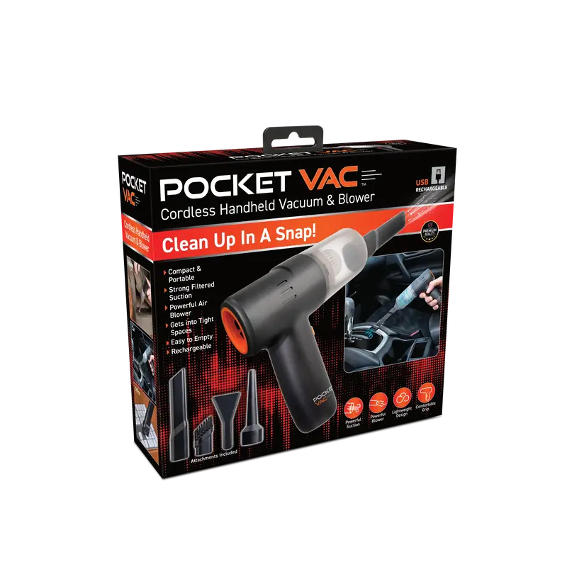 Pocket Vac Cordless Handheld Vacuum™