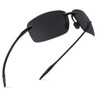 Ultralight Polarized Sports Sunglasses for Men Women Summer Outdoor Rimless Tr90 Shades for Fishing Baseball Driving Golf Eve...