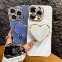 Fashion Heart Pattern Phone Case, Anti-shock Phone Protective Cover, Phone Accessories Compatible with iPhone 16 15 14 13 12 ...