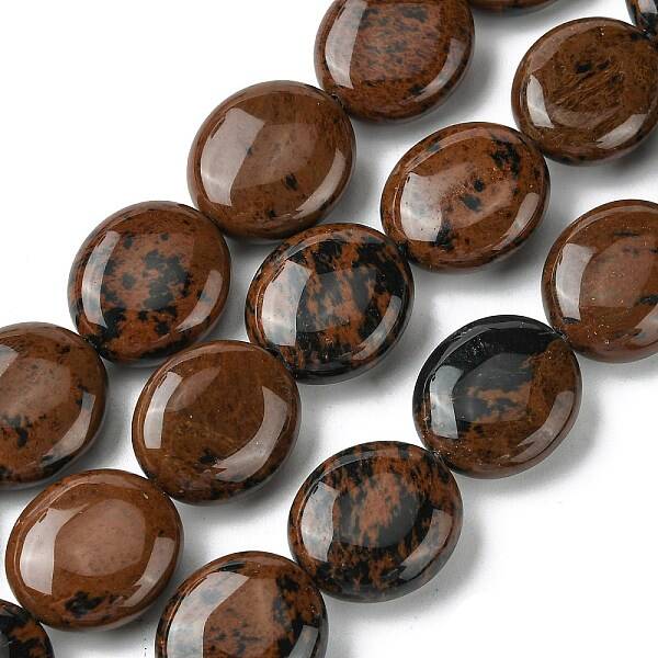 Natural Mahogany Obsidian Beads Strands