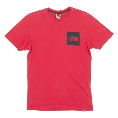 THE NORTH FACE Mens T-Shirt Red Crew Neck S