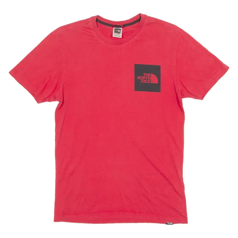 THE NORTH FACE Mens T-Shirt Red Crew Neck S