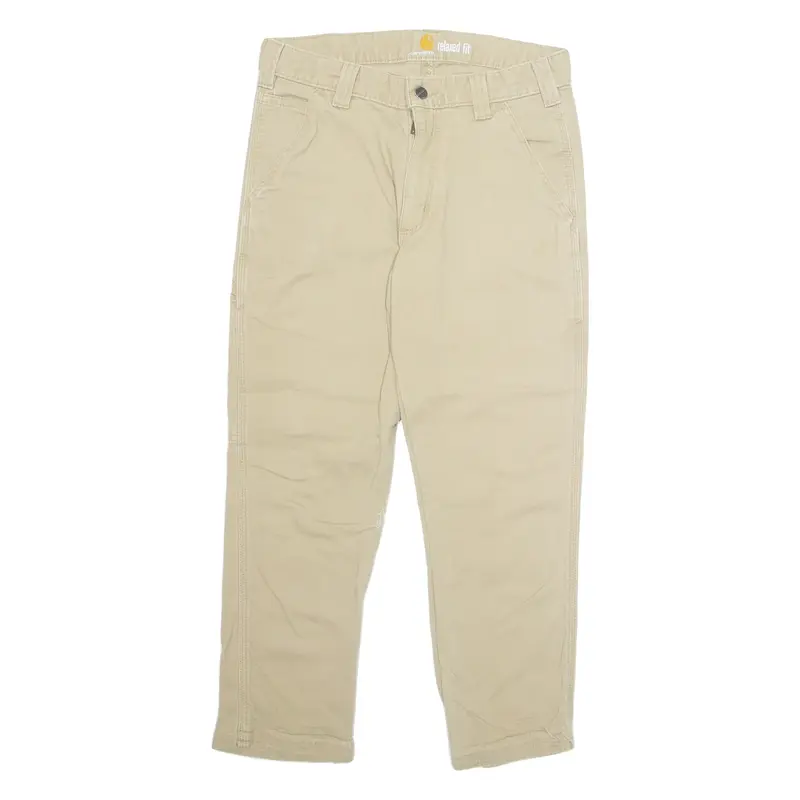 CARHARTT Mens Trousers Beige Relaxed Tapered W30 L25