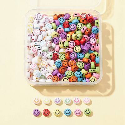 50G 2 Style Opaque Craft Acrylic Beads