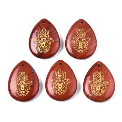 Natural Red Jasper Pendants
