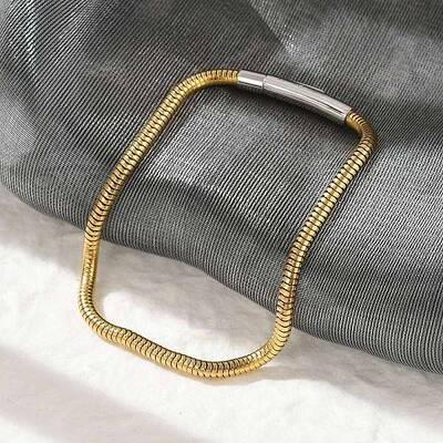 304 Stainless Steel Snake Chain Bracelets for Women