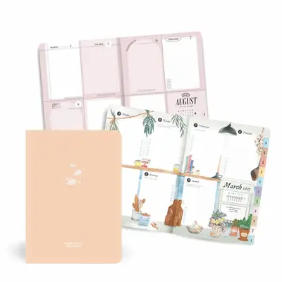 Design Your Life 2025 Planner - choose your cover - premade bullet journal, weekly and monthly planner with unique monthly th...