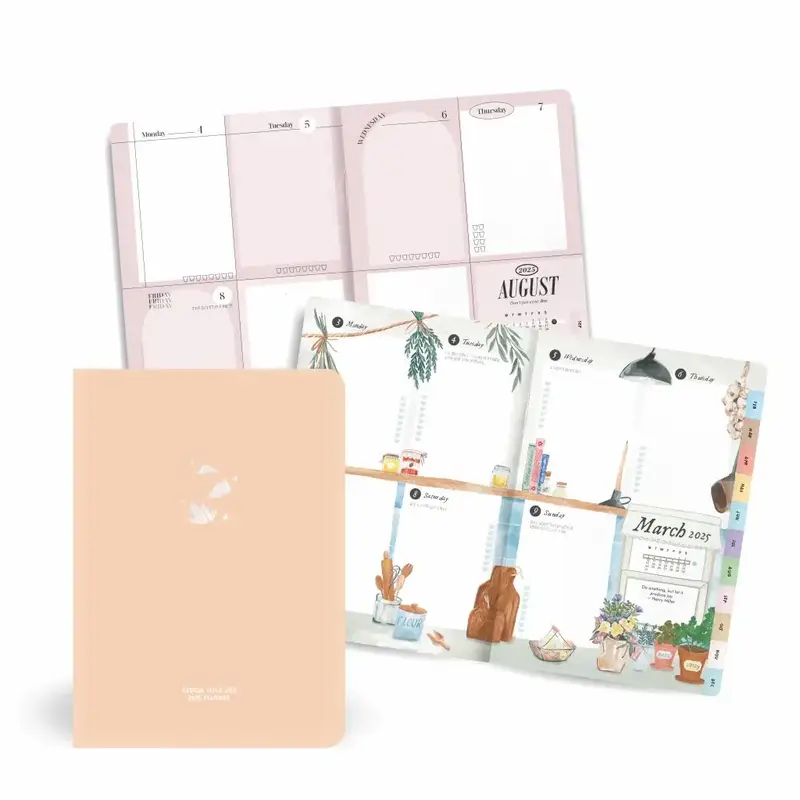 Design Your Life 2025 Planner - choose your cover - premade bullet journal, weekly and monthly planner with unique monthly th...