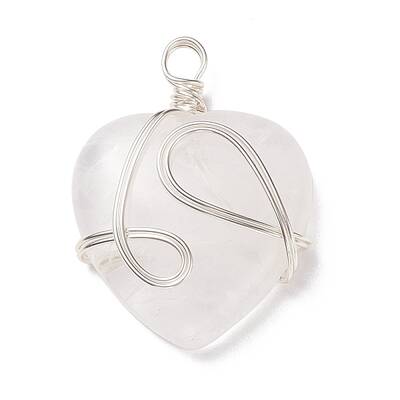 Natural Quartz Crystal Pendants