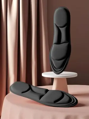 Casual Breathable Mesh Shoes Insoles, Solid Simple Soft Foot Cushion for Running Sports, Breathable Comfortable Shoes Insert ...