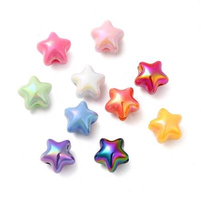 UV Plating Opaque Acrylic Beads