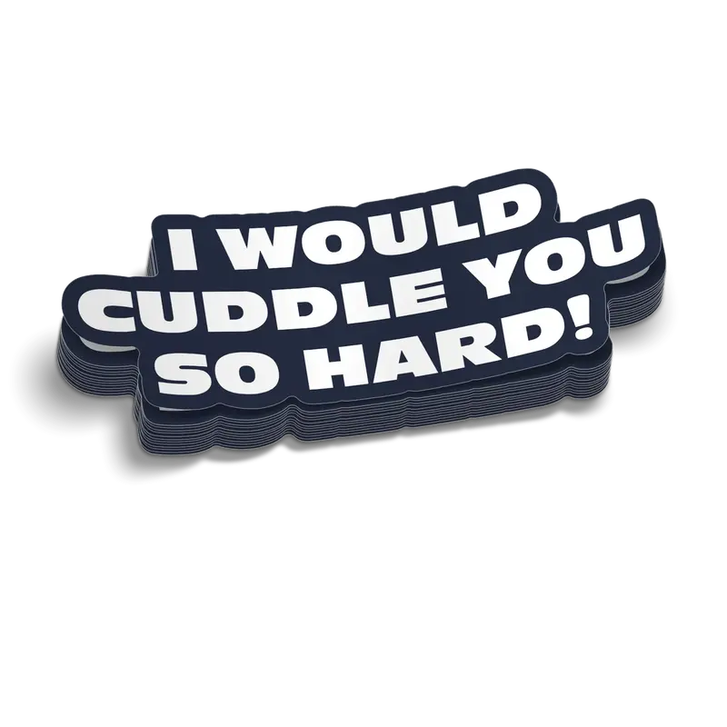 Cuddle - Hard Hat Decal