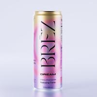 BRĒZ DREAM Relaxing Tonic – Sleepy Girl Mocktail in a Can – Reishi, L-Theanine, Magnesium, & Chamomile Infused – Spark...