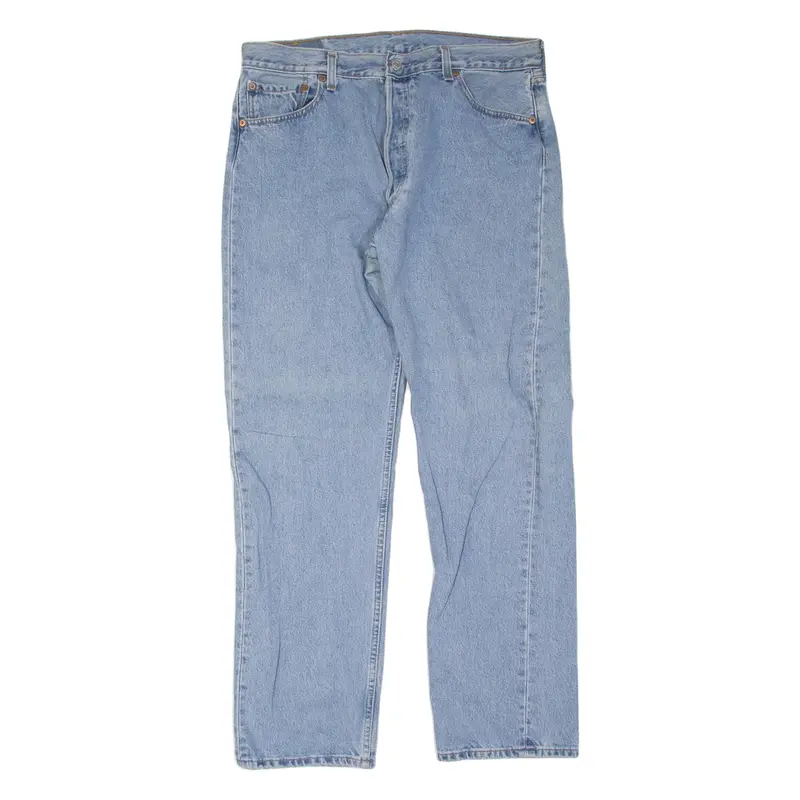 LEVI'S 501 Jeans Mens Blue Regular Straight W36 L32