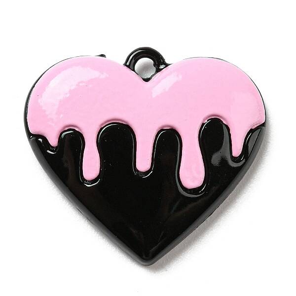Spray Painted Alloy Pendants