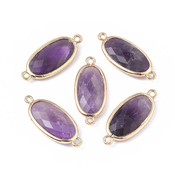Natural Amethyst Links connectors
