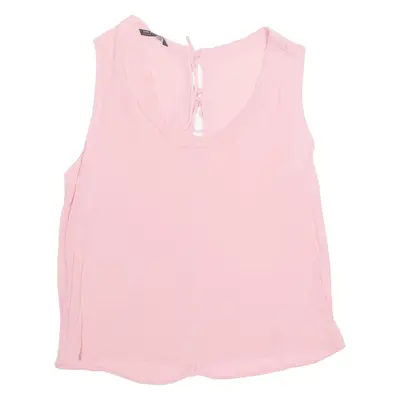 ZARA Womens Vest Pink Sleeveless XL