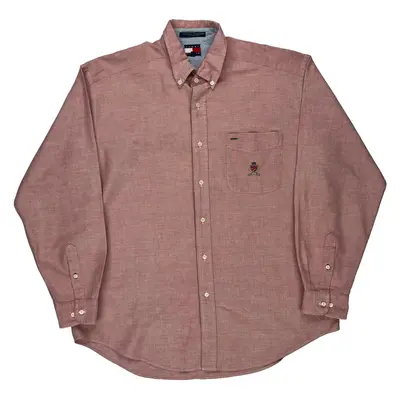 Tommy Hilfiger Shirt - Large Red Cotton