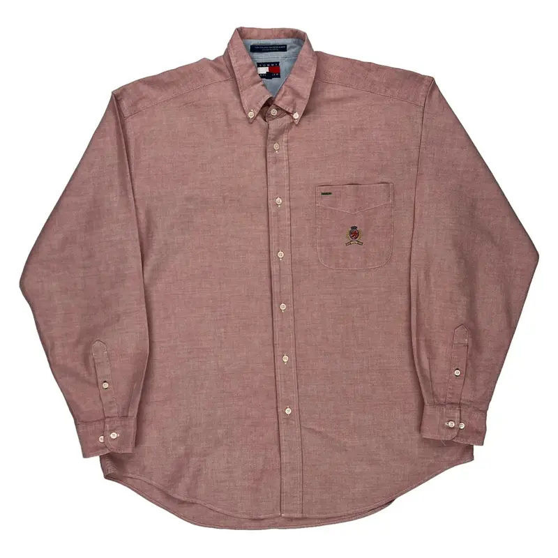 Tommy Hilfiger Shirt - Large Red Cotton
