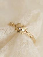 Vintage Star & Heart Design Ring, Elegant Artificial Zircon Decor Ring for Women, Fashion Jewelry for Party, Daily Decor, Tre...