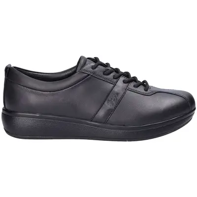 Joya Emma Leather Women's Lace Up Shoes - Black - Size:US 7 Women